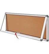 Amazon | Swansea 屋外 掲示板 防水掲示板 掲示用品 屋外対応 扉式案内